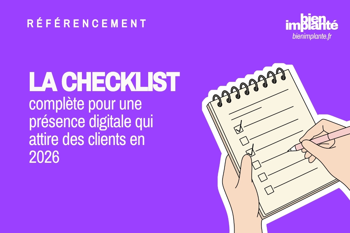 Checklist présence digitale commerce local artisan commerçant 2025