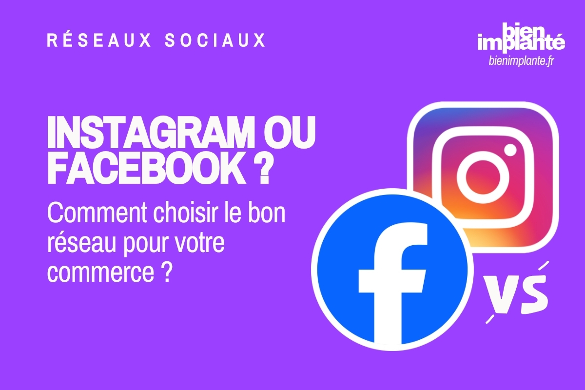 Instagram ou Facebook pour commerce local Béarn Pau